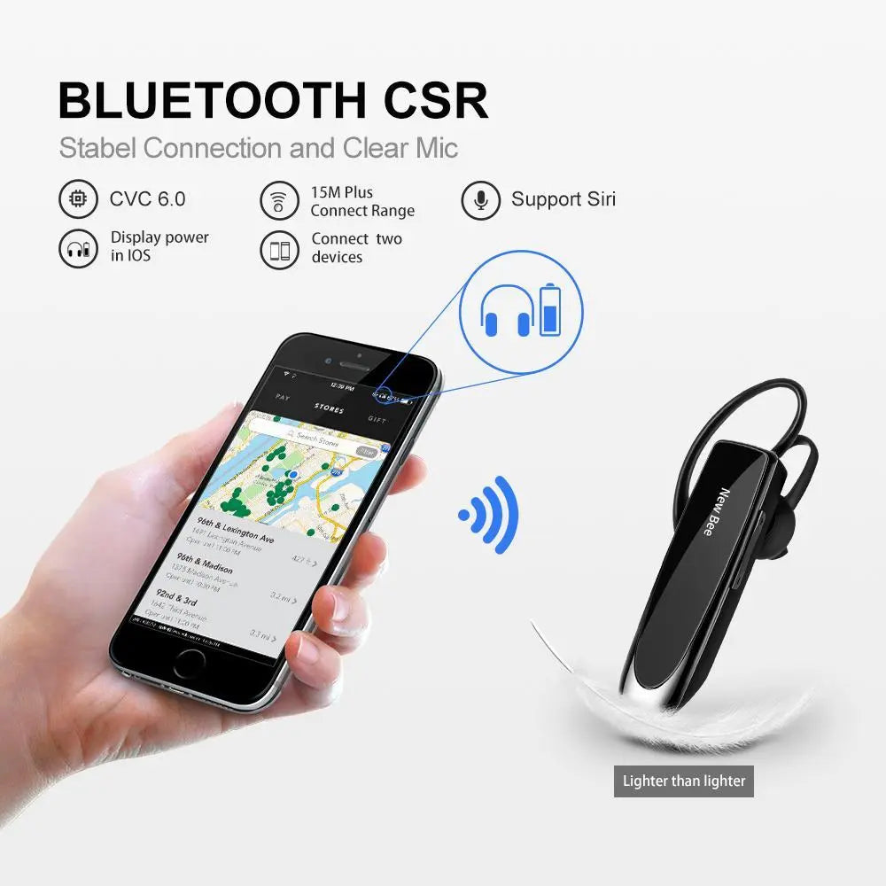 Bluetooth Trucker Headset Earpiece